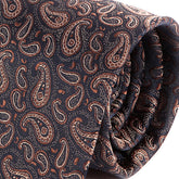 Brown Mini Paisley Print Tie - Tie Doctor